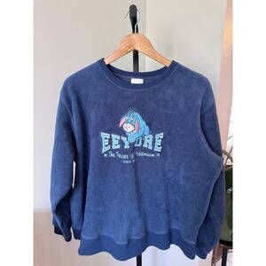 Vintage Disney Eeyore Winnie The‎ Pooh Sweatshirt Fleece